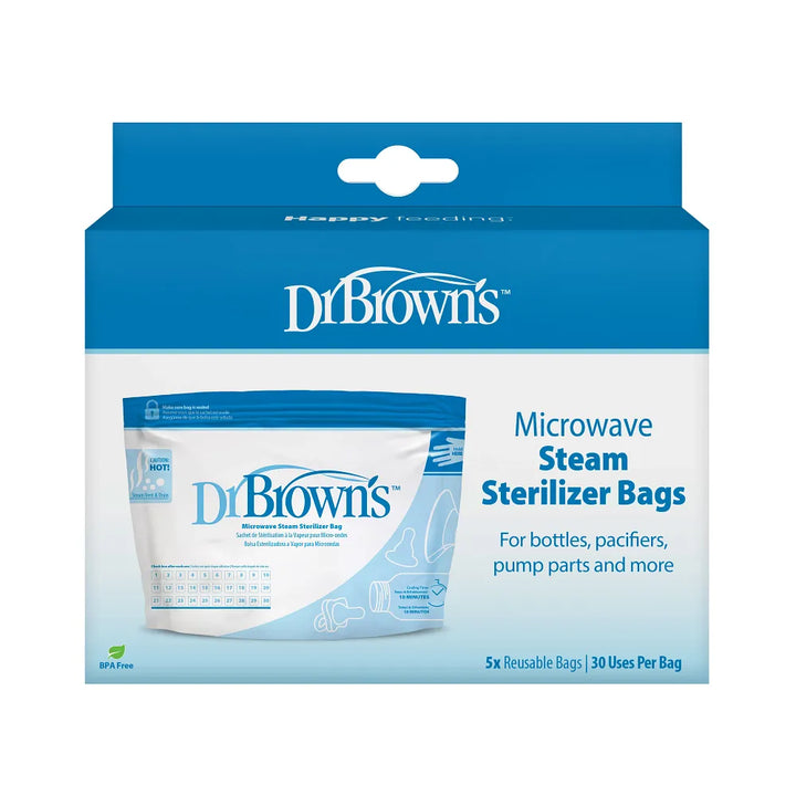 Dr. Brown's Microwave Steam Sterilizer Bags, 5-Pack