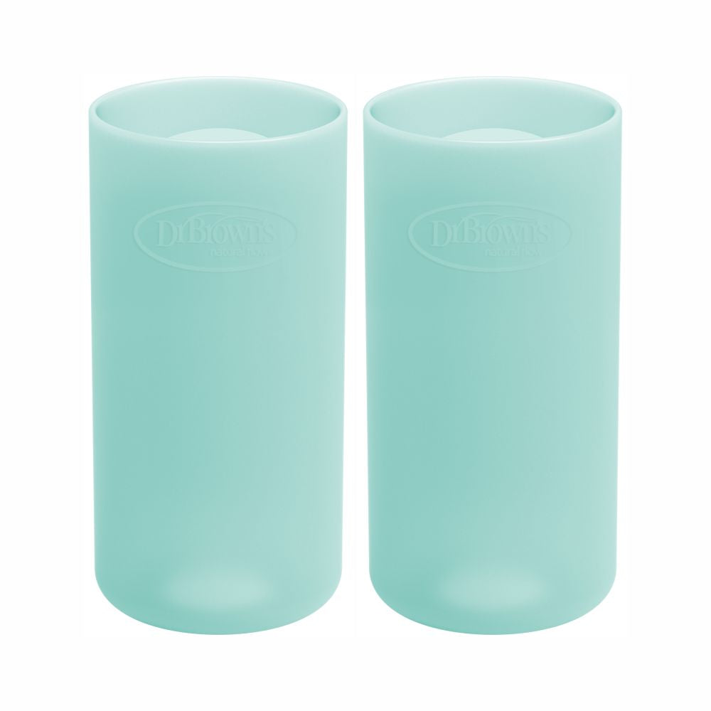 Dr. Brown's® Options+™ Narrow Glass Bottle Sleeve, 8 oz, Mint, 2-Pack