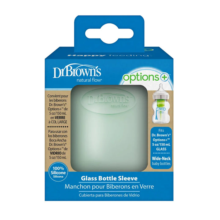 Dr. Brown's® Options+™ Wide-Neck Glass Bottle Sleeve, 5 oz/150 ml - Mint