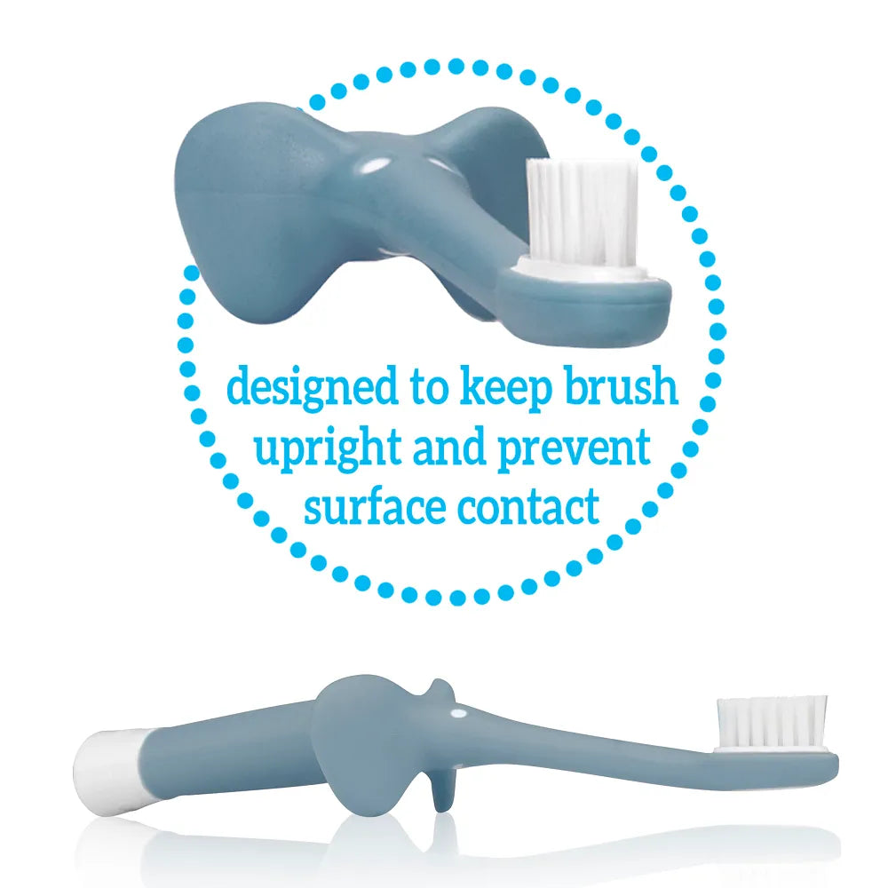 Dr. Brown’s™ Infant-to-Toddler Toothbrush, Elephant - Blue
