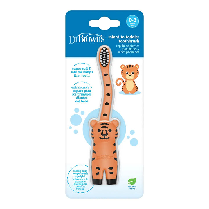 Dr. Brown’s™ Infant-to-Toddler Toothbrush, Tiger - 1 Pack