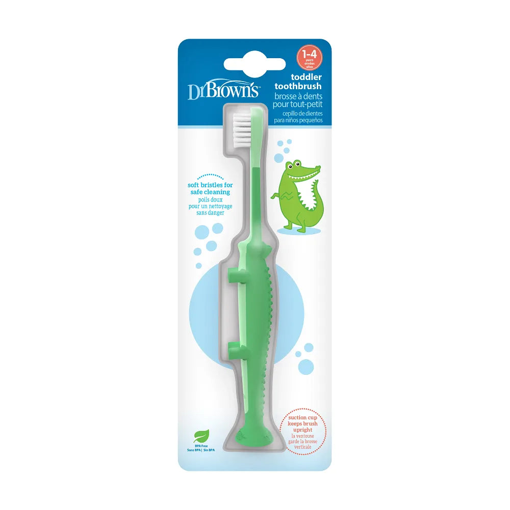Crocodile Toddler Toothbrush, 1-Pack
