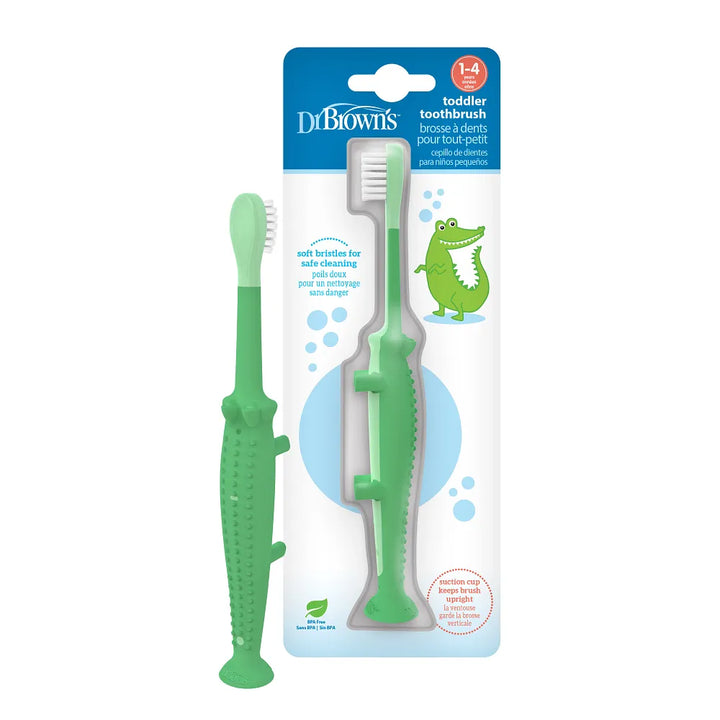 Crocodile Toddler Toothbrush, 1-Pack
