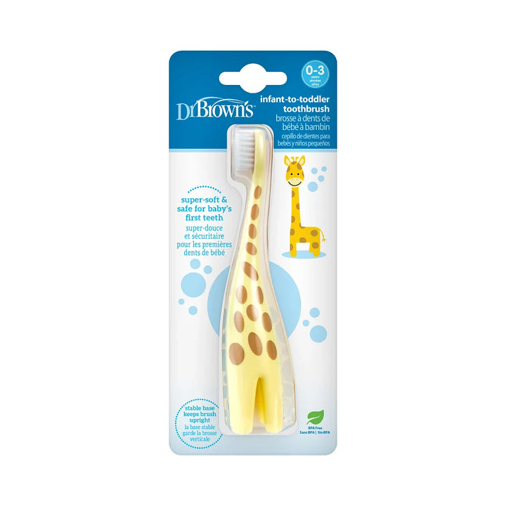 Dr. Brown’s™ Infant-to-Toddler Toothbrush, Giraffe, 1-Pack