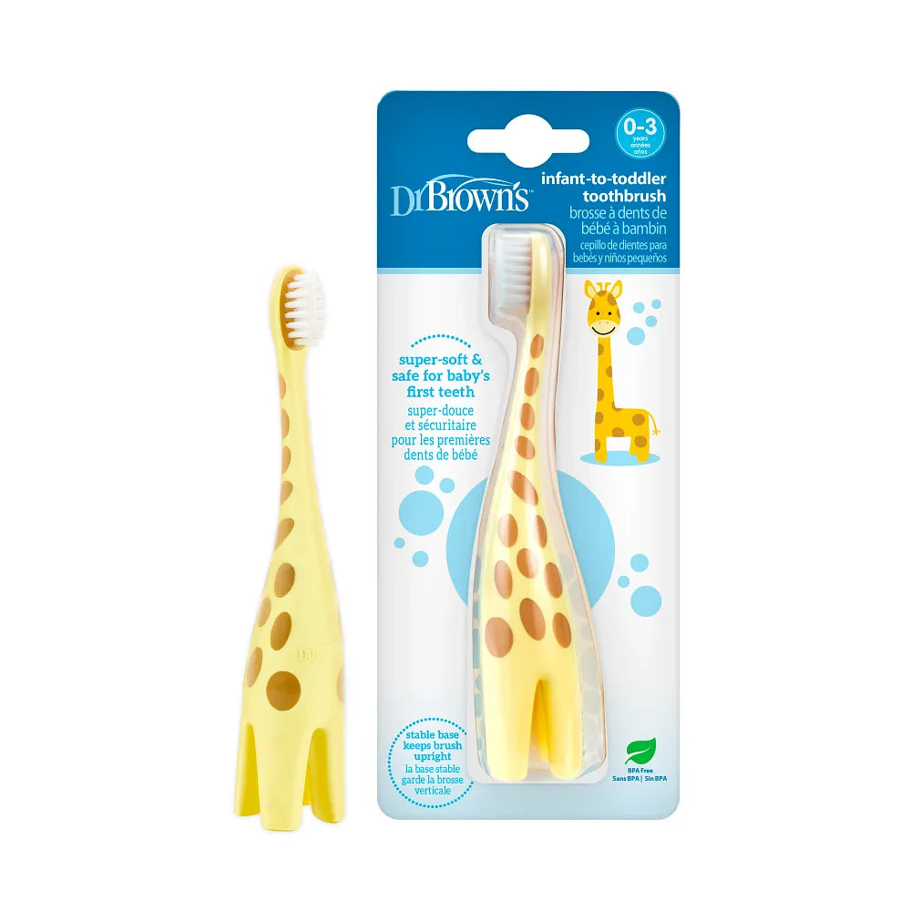 Dr. Brown’s™ Infant-to-Toddler Toothbrush, Giraffe, 1-Pack