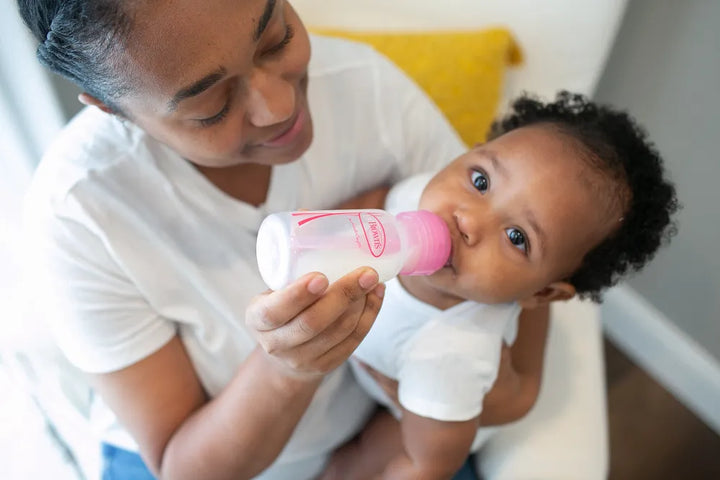 Dr. Brown's Natural Flow Anti-Colic Options+ Narrow Baby Bottle, 4 oz/120 ml, Pink, 3-Pack