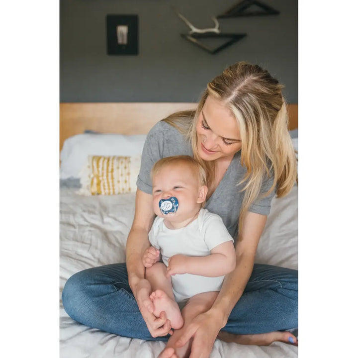 PreVent™ Pacifiers PRINTED SHIELD Soother, Stage 2, 2-Pack- Blue