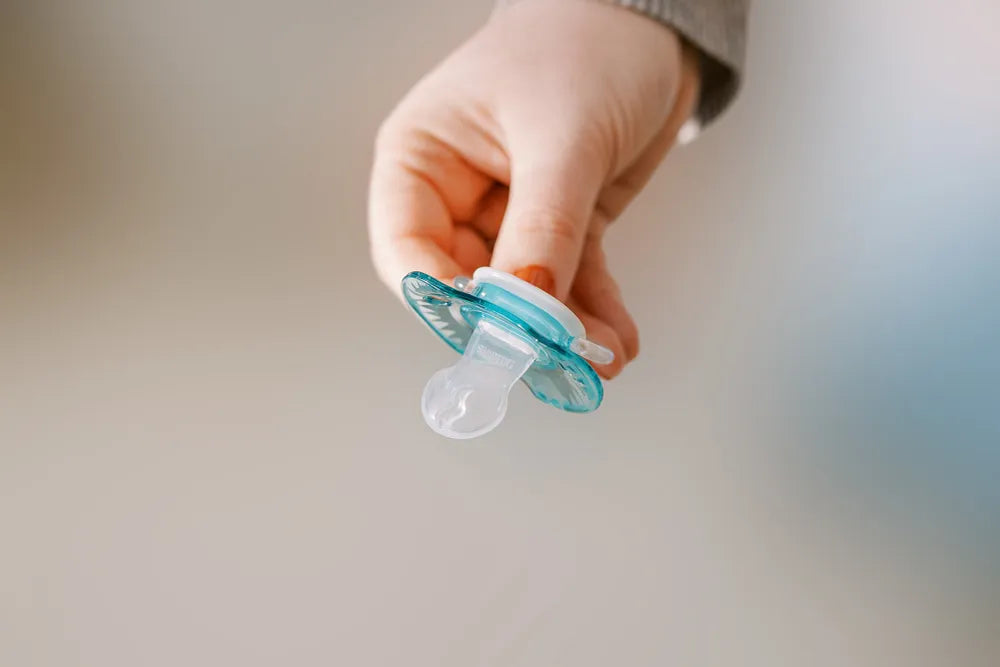 PreVent™ Pacifiers PRINTED SHIELD Soother, Stage 1, 2-Pack- Teal and Grey