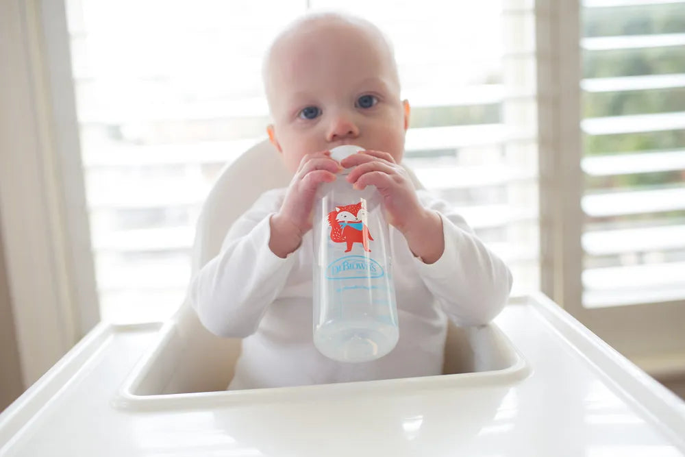 Dr. Brown’s® Milestones™ Narrow Sippy Bottle, 8oz/250mL, 6m+ - Fox