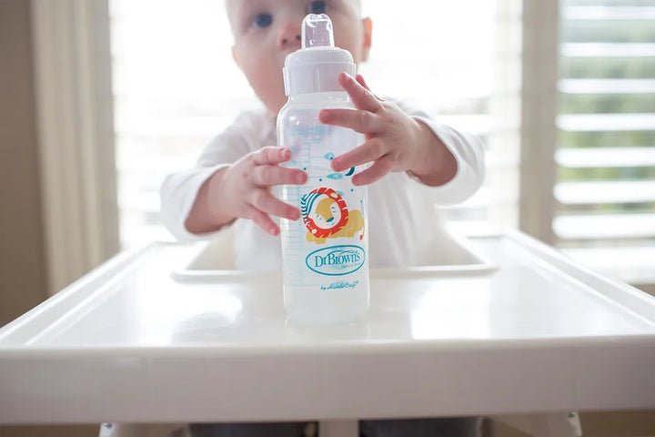 Dr. Brown’s® Milestones™ Narrow Sippy Bottle, 8oz/250mL, 6m+ - Lion
