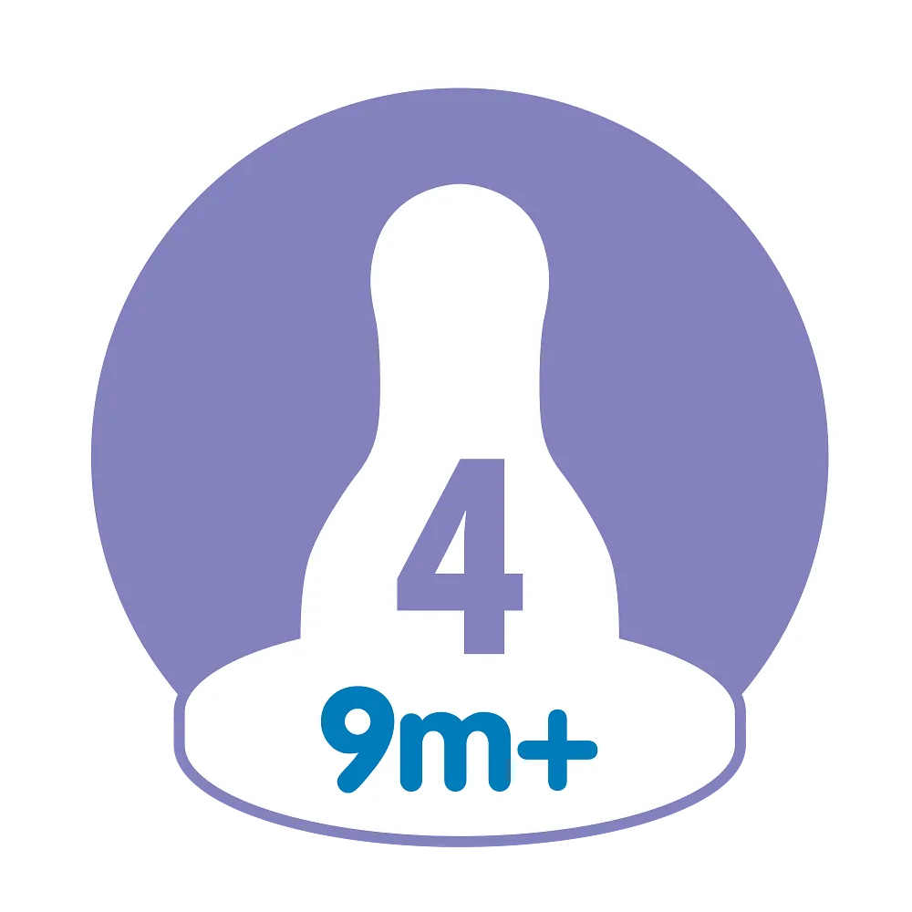 Dr. Brown's Natural Flow Narrow Baby Bottle Silicone Nipple, 2-Pack - Level 4 (9m+ Fast Flow)