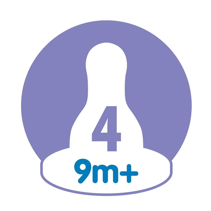 Dr. Brown's Natural Flow Narrow Baby Bottle Silicone Nipple, 2-Pack - Level 4 (9m+ Fast Flow)