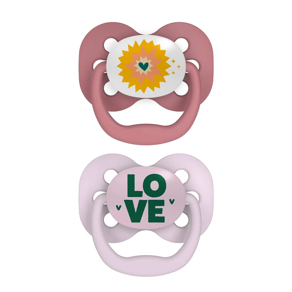 Dr. Brown’s™ Advantage™ Pacifiers, Lavender Love, 2 Pack