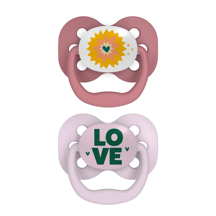 Dr. Brown’s™ Advantage™ Pacifiers, Lavender Love, 2 Pack