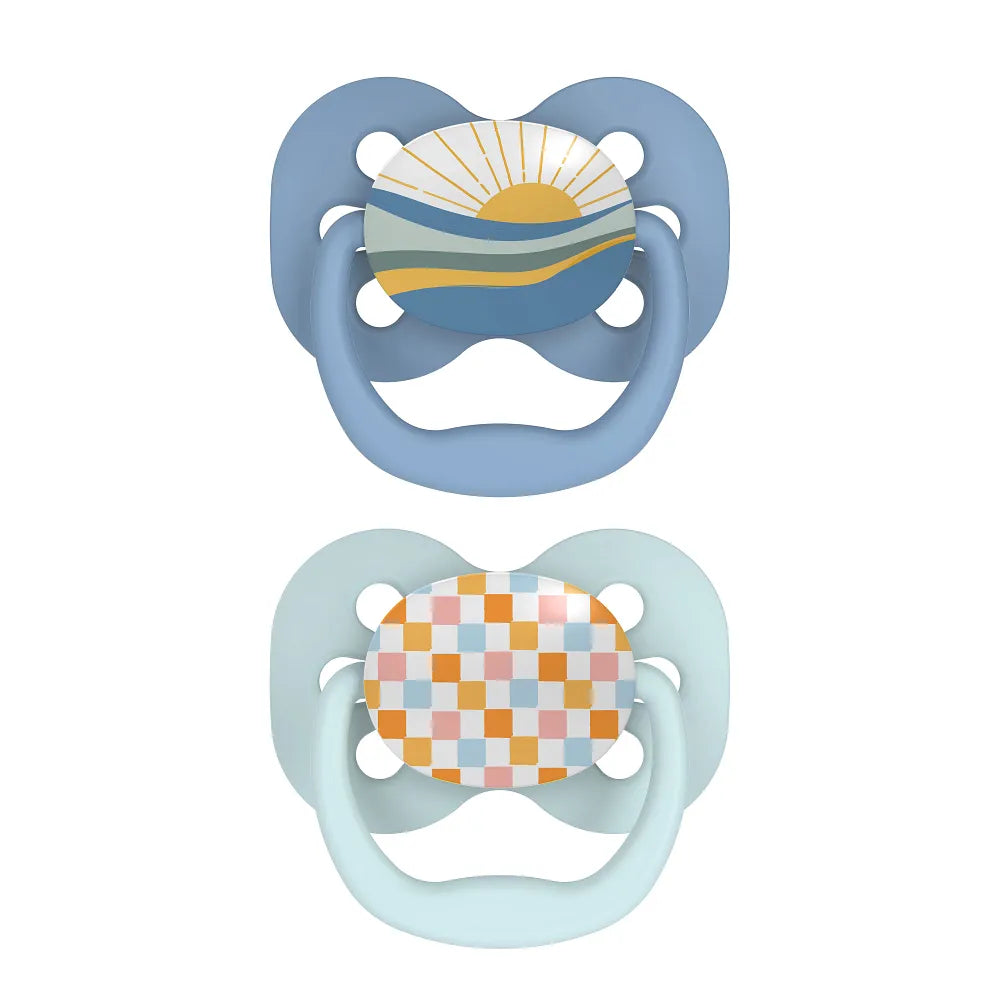 Dr. Brown’s™ Advantage™ Pacifiers, Blue Sunrise, 2 Pack