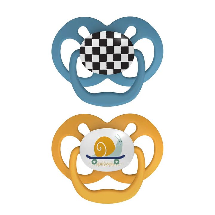 Dr. Brown’s™ Advantage™ Pacifiers, Skateboard Snail, 2 Pack