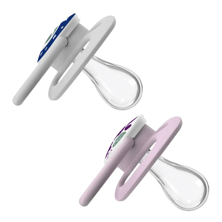 Dr. Brown’s™ Advantage™ Pacifiers, Glow in the Dark, Purple Nature, 2 Pack