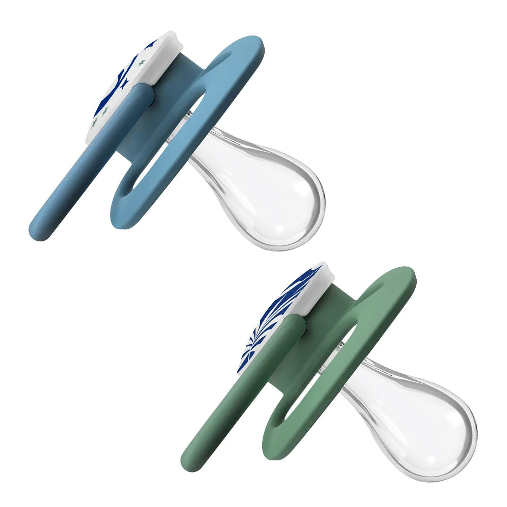 Dr. Brown’s™ Advantage™ Pacifiers, Glow in the Dark, Blue Nature, 2 Pack
