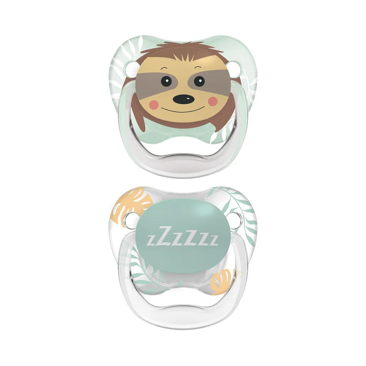 PreVent™ Pacifiers PRINTED SHIELD Soother, Stage 2, 2-Pack- Green
