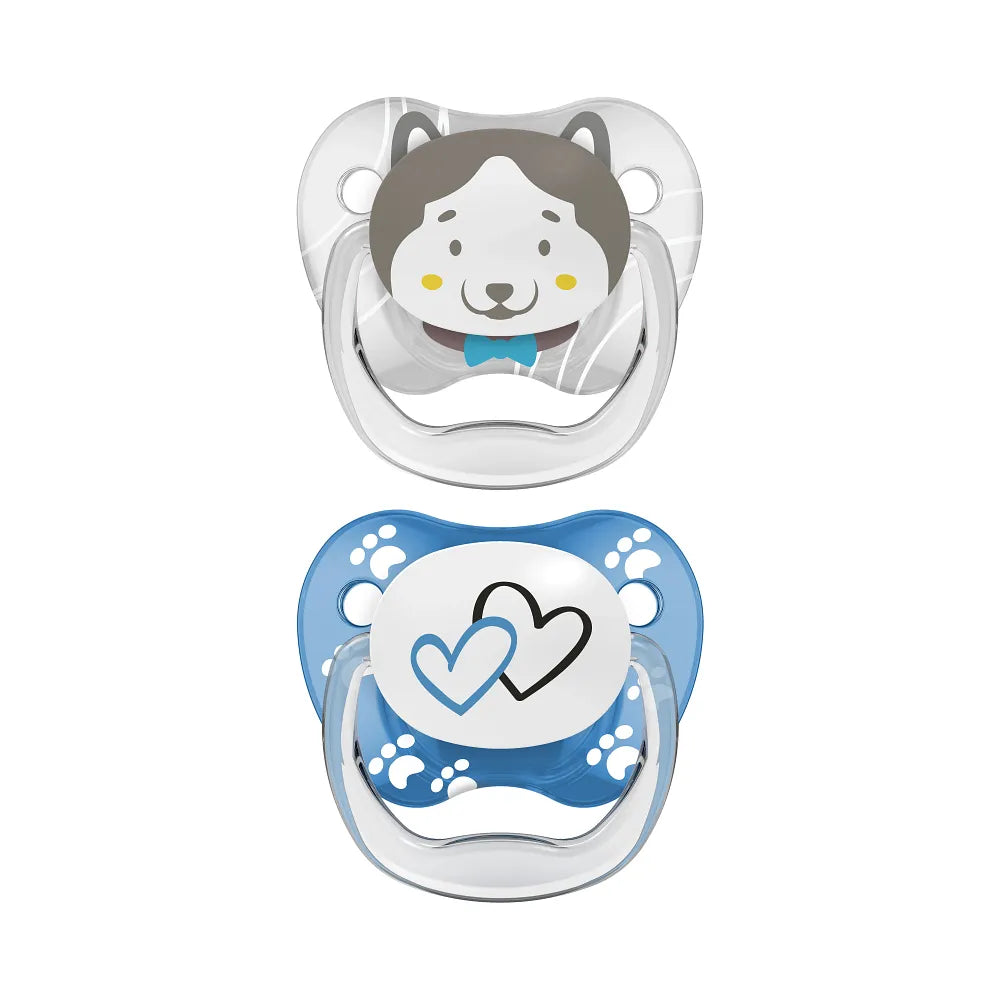 Shield Phase 2 PreVent™ Pacifiers PRINTED SHIELD Soother, Stage 2, 2-Pack- Blue – Dr ...