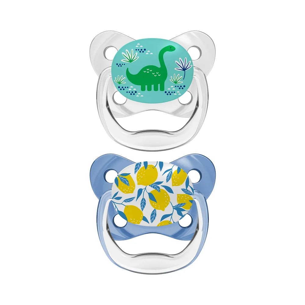 PreVent™ Pacifiers BUTTERFLY SHIELD Soother, Stage 2, 2-Pack - Blue ...