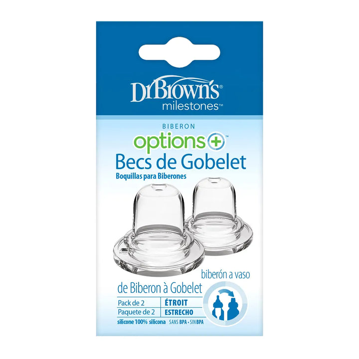 Dr. Brown’s® Milestones™ Options+™ Sippy Spouts, Narrow, 2-Pack