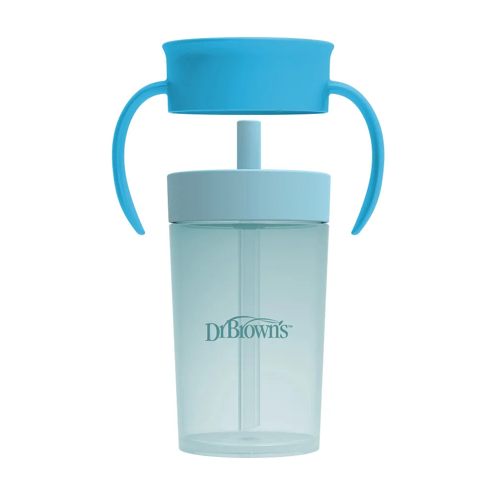 Dr. Brown’s® Straw to 360 Cup Set, Ocean Blue, 1-Pack