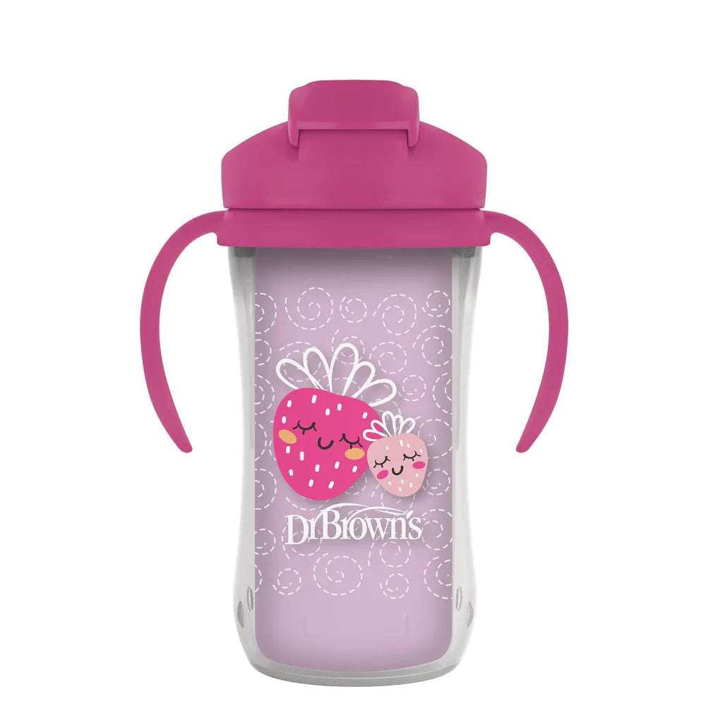 Dr. Brown’s® Milestones™ Insulated Straw Cup, 1-Pack - Pink