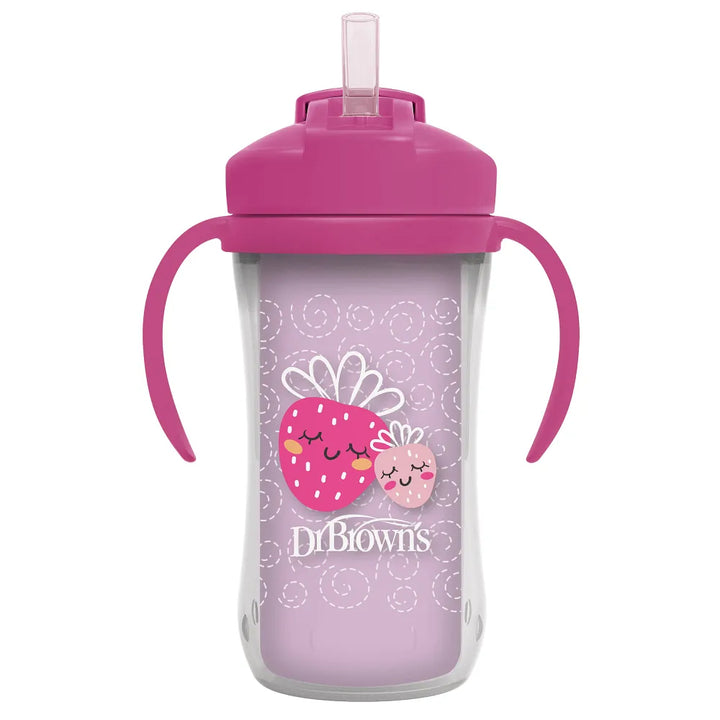Dr. Brown’s® Milestones™ Insulated Straw Cup, 1-Pack - Pink