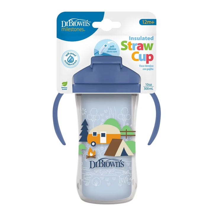 Dr. Brown’s® Milestones™ Insulated Straw Cup, 1-Pack - Blue