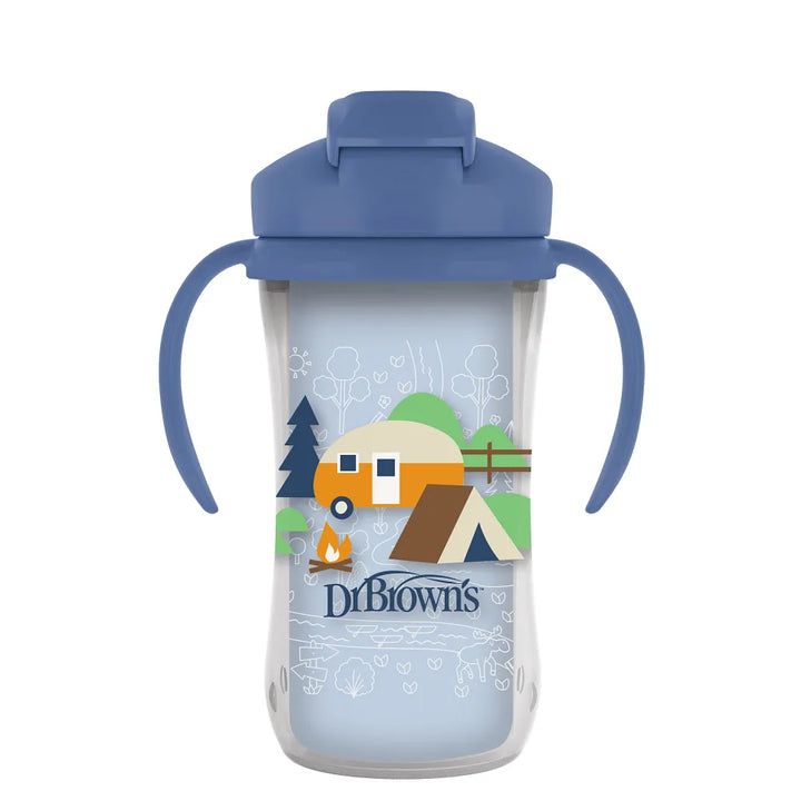 Dr. Brown’s® Milestones™ Insulated Straw Cup, 1-Pack - Blue