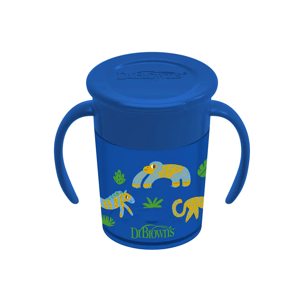 Dr. Brown’s® Milestones™ Cheers360™ Cup with Handles, 7 oz/200 mL - Blue