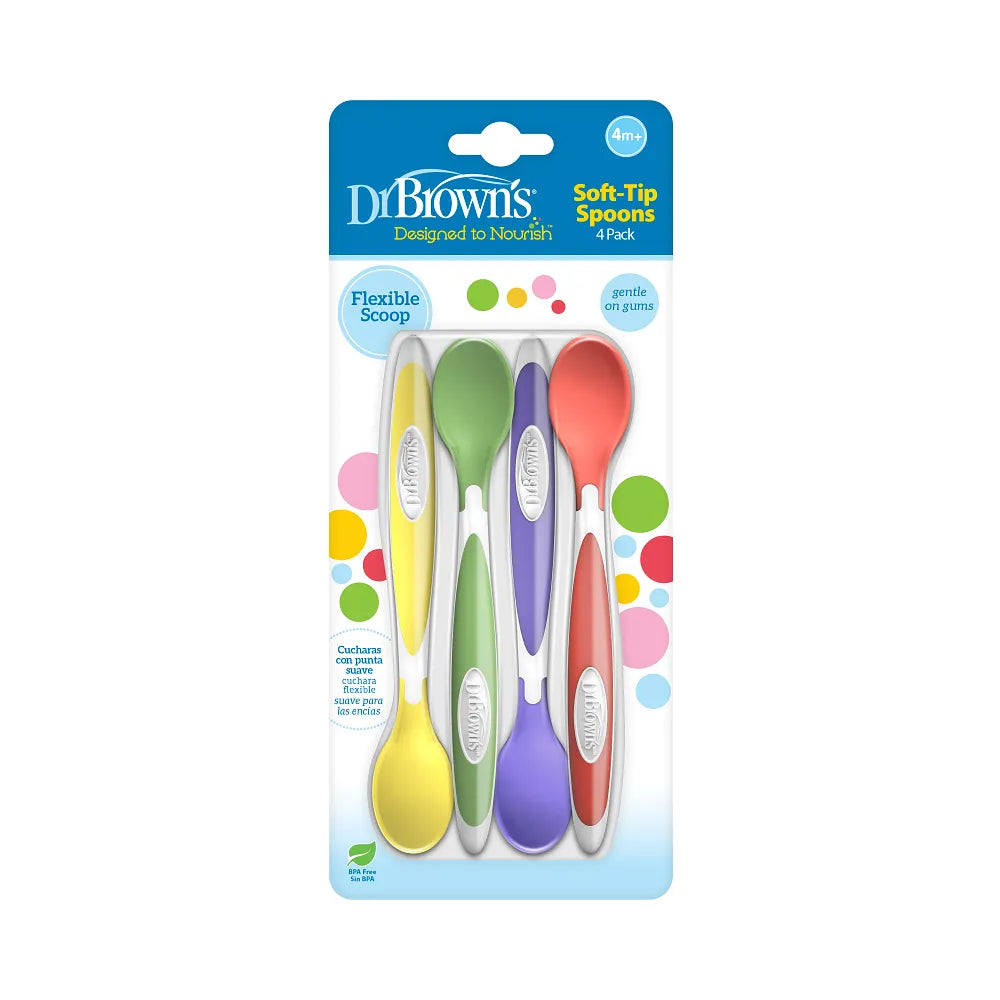 Dr. Brown’s® Designed to Nourish™ Soft-Tip Spoons, 4-Pack