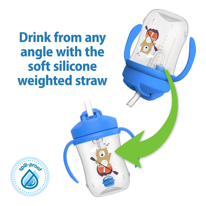 Dr. Brown’s™ Milestones™ Baby’s First Straw Cup, 1-Pack - Blue Bear