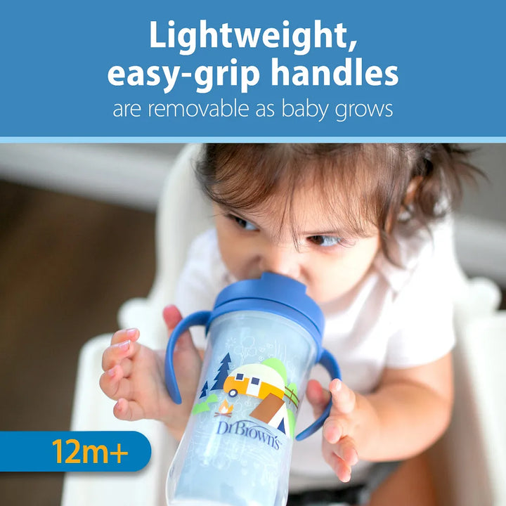 Dr. Brown’s® Milestones™ Insulated Straw Cup, 1-Pack - Blue