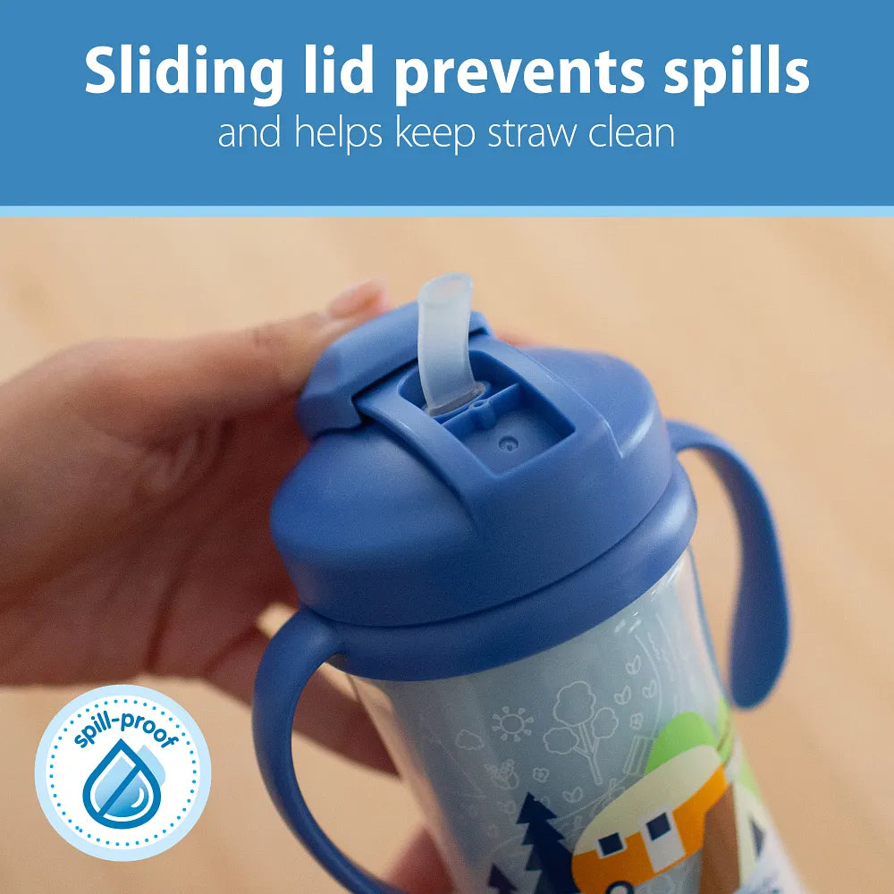 Dr. Brown’s® Milestones™ Insulated Straw Cup, 1-Pack - Blue