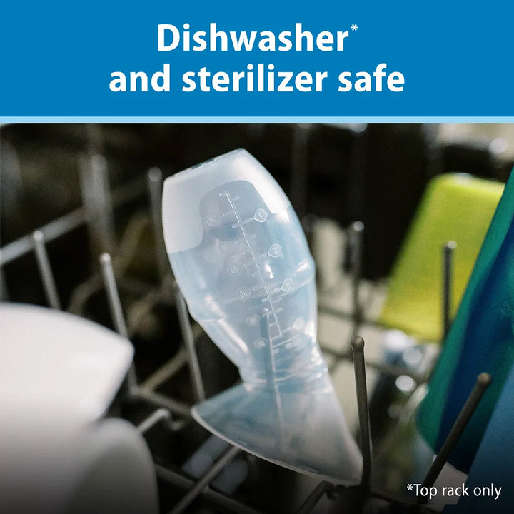 Dr. Brown’s™ Silicone One-Piece Breast Pump with Anti-Colic Options+™ Bottle (4 oz/120 mL) and Travel Bag